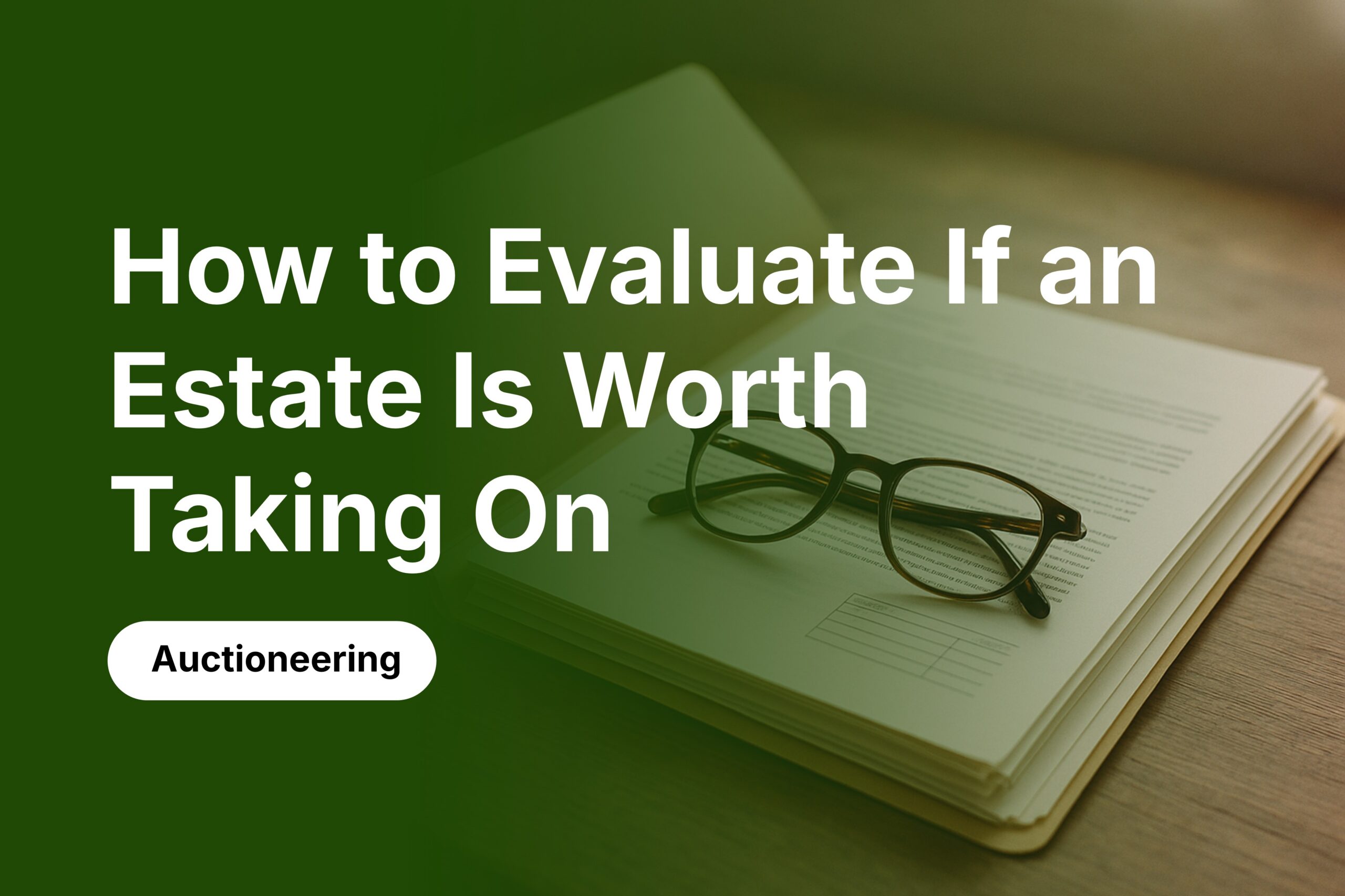 How to Evaluate If an Estate Is Worth Taking On