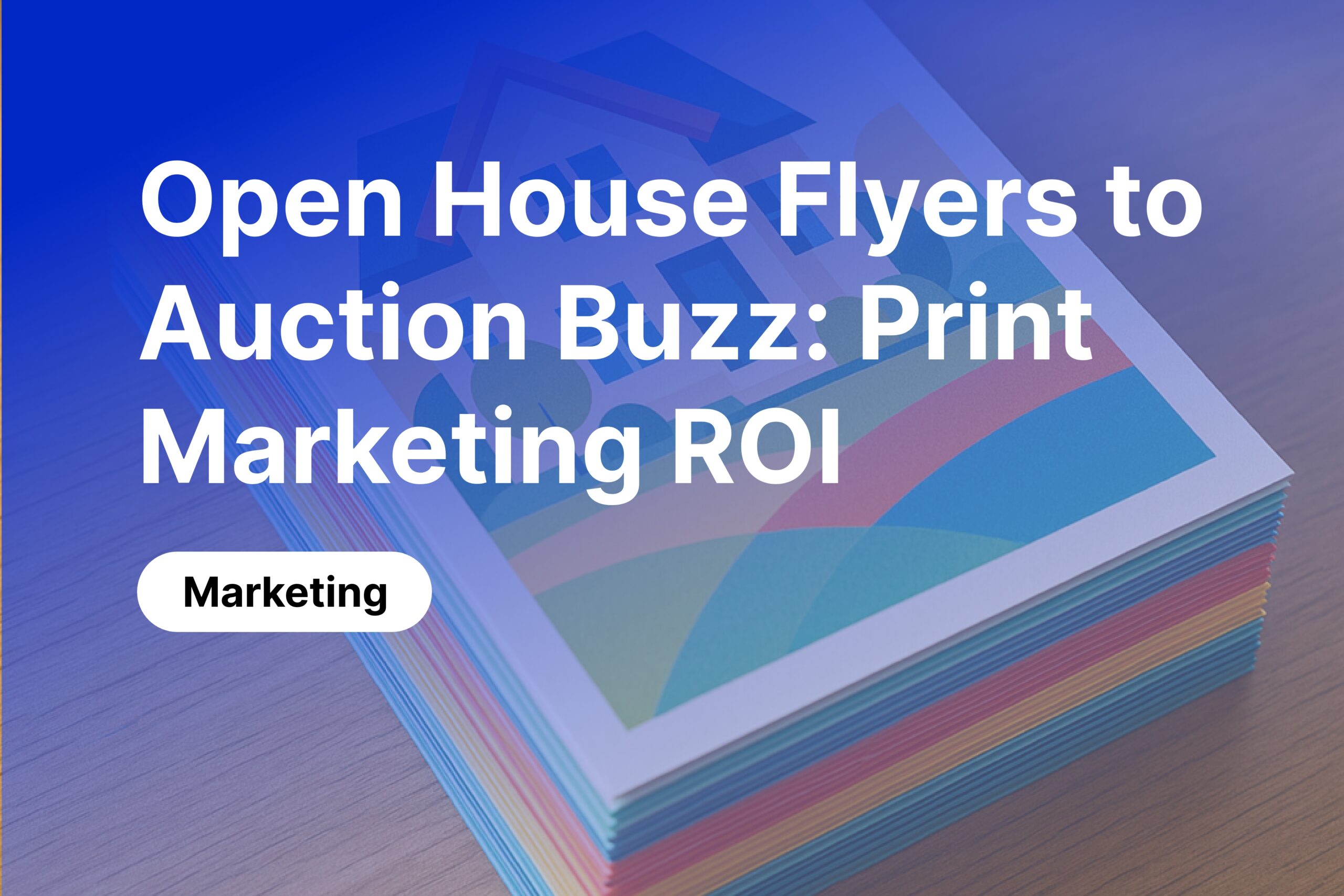 Turning Open-House Flyers into Auction Buzz: Print Marketing That Still Works