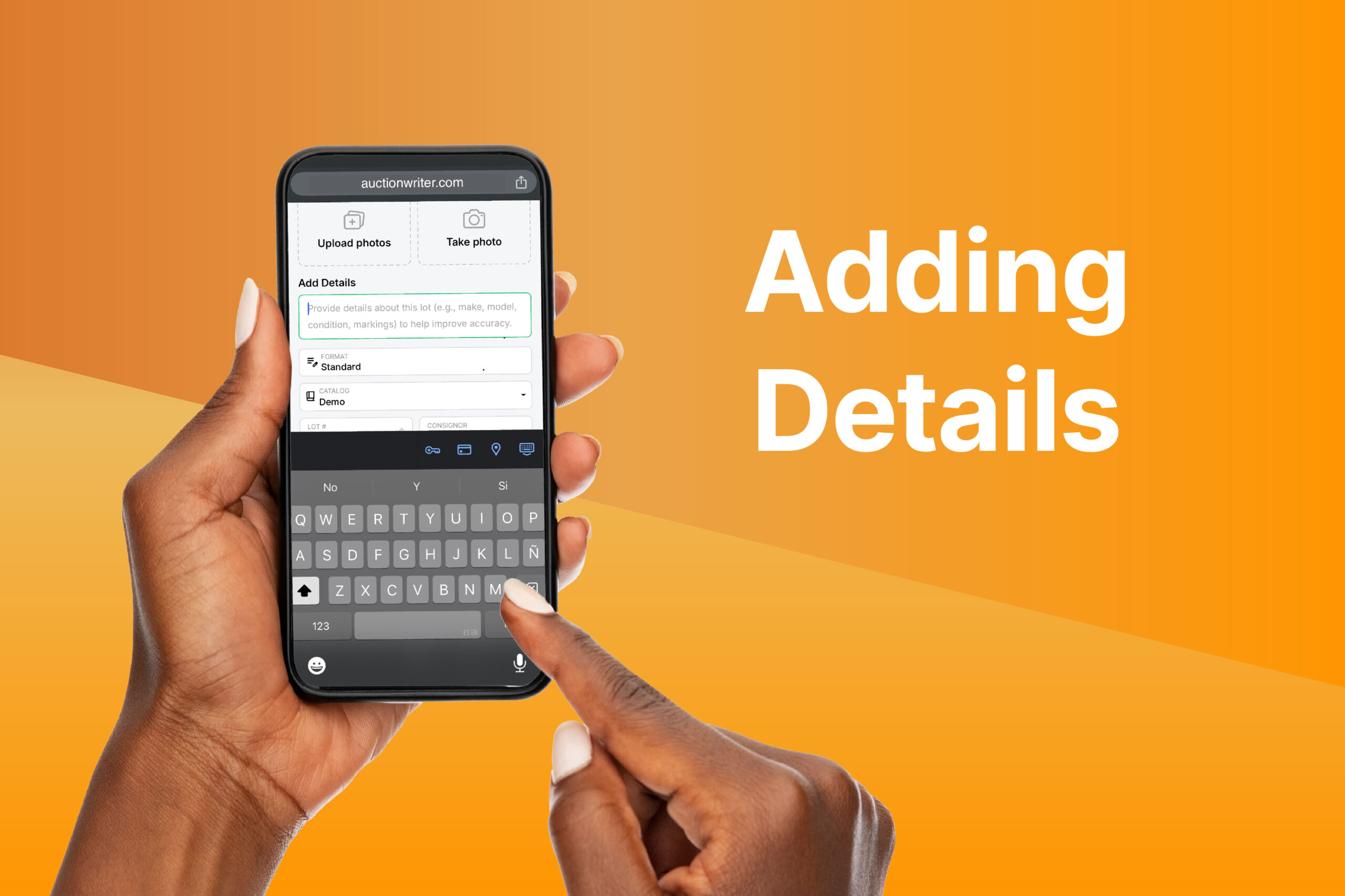 Using “Add Details” in AuctionWriter